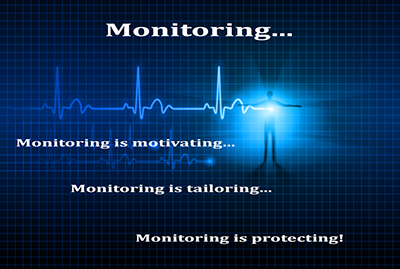 Heart rate pulse on an ECG